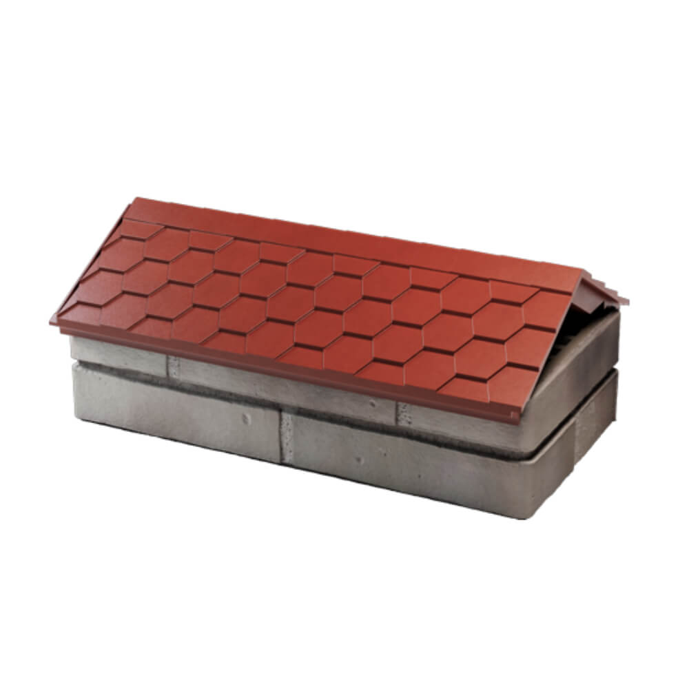 Парапет Zking Эверест Красный с посадкой на 1 кирпич (200/225/255мм) в Великих Луках фото