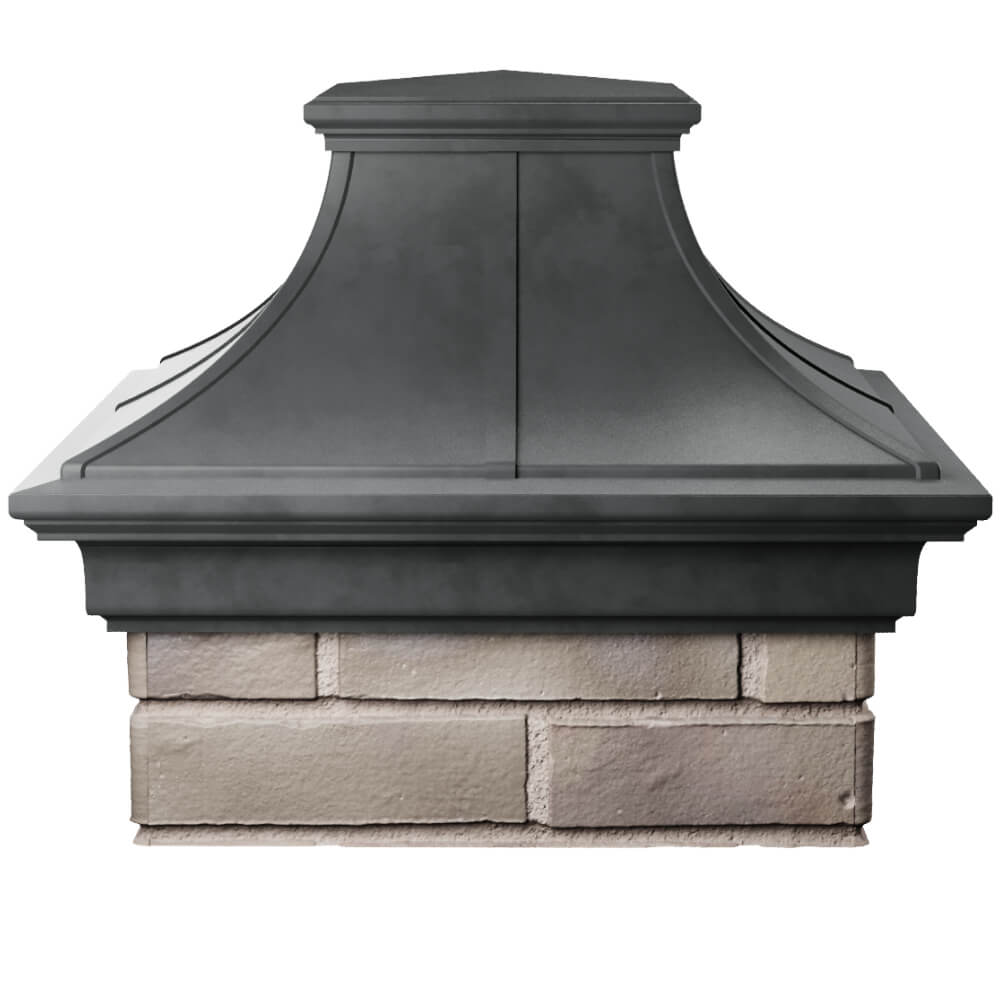 Колпак Zking Монблан Премиум Серый на столб 1.5х1.5 кирпича (385х385мм) Великие Луки фото