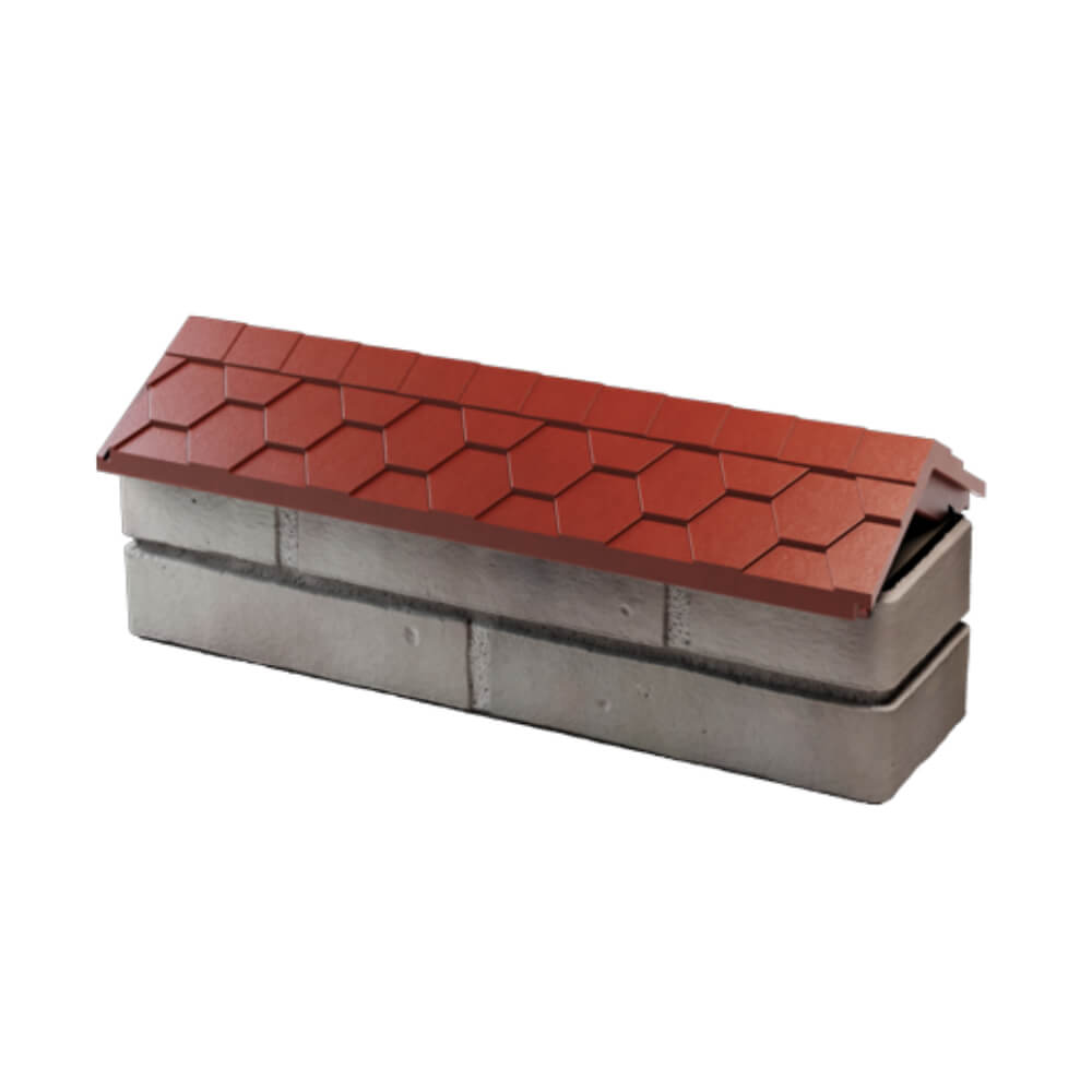 Парапет Zking Эверест Красный с посадкой на 0.5 кирпича (130мм) в Великих Луках фото