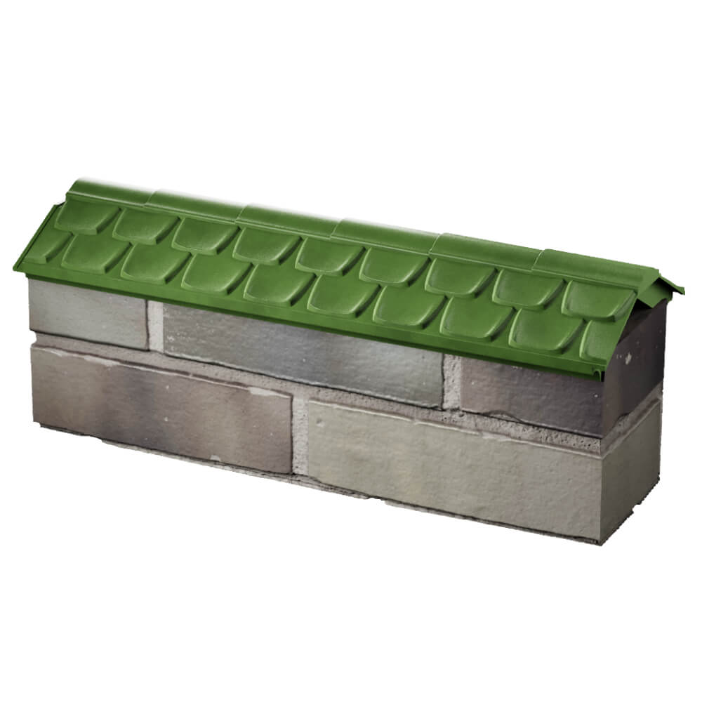 Парапет Zking Эльбрус Зеленый с посадкой на 0.5 кирпича (130мм) в Великих Луках фото