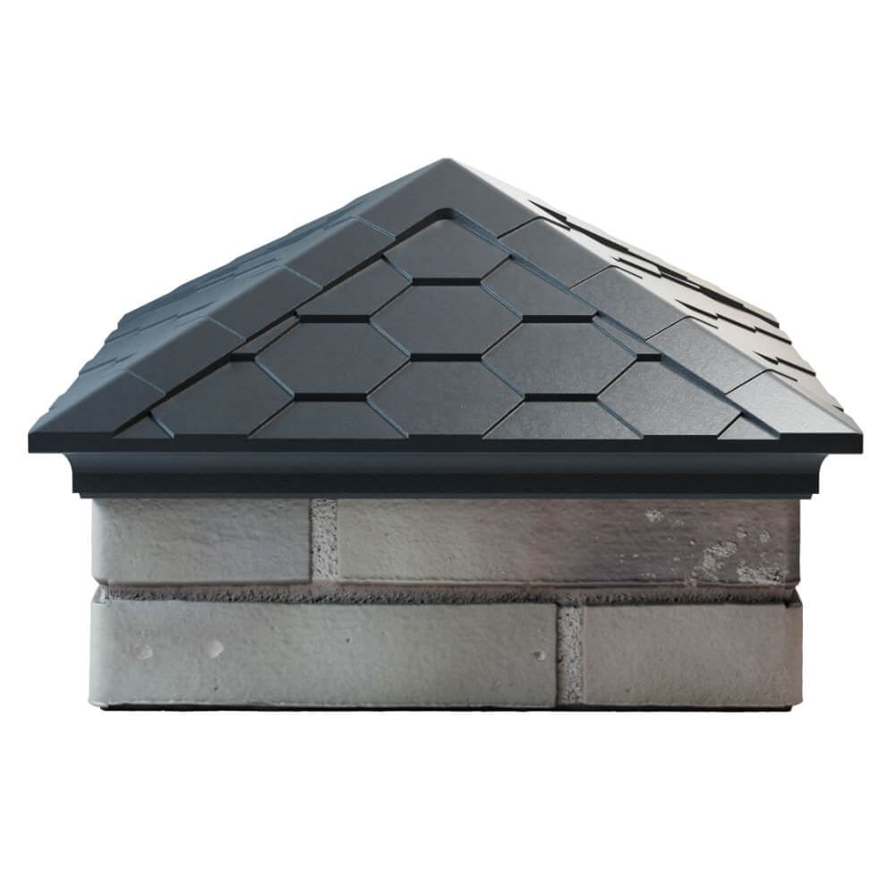 Колпак Zking Эверест Серый на столб 1.5х1.5 кирпича (390х390мм) Великие Луки фото