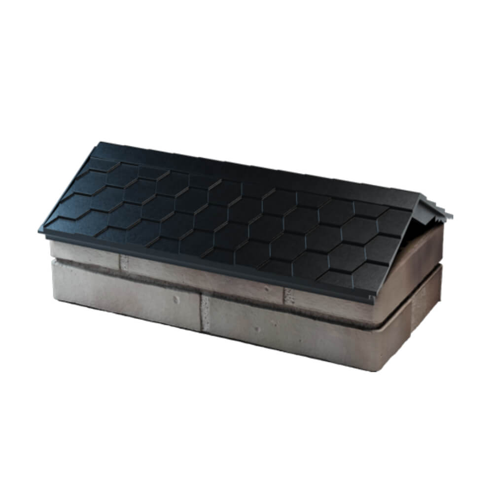 Парапет Zking Эверест Черный с посадкой на 1 кирпич (200/225/255мм) в Великих Луках фото