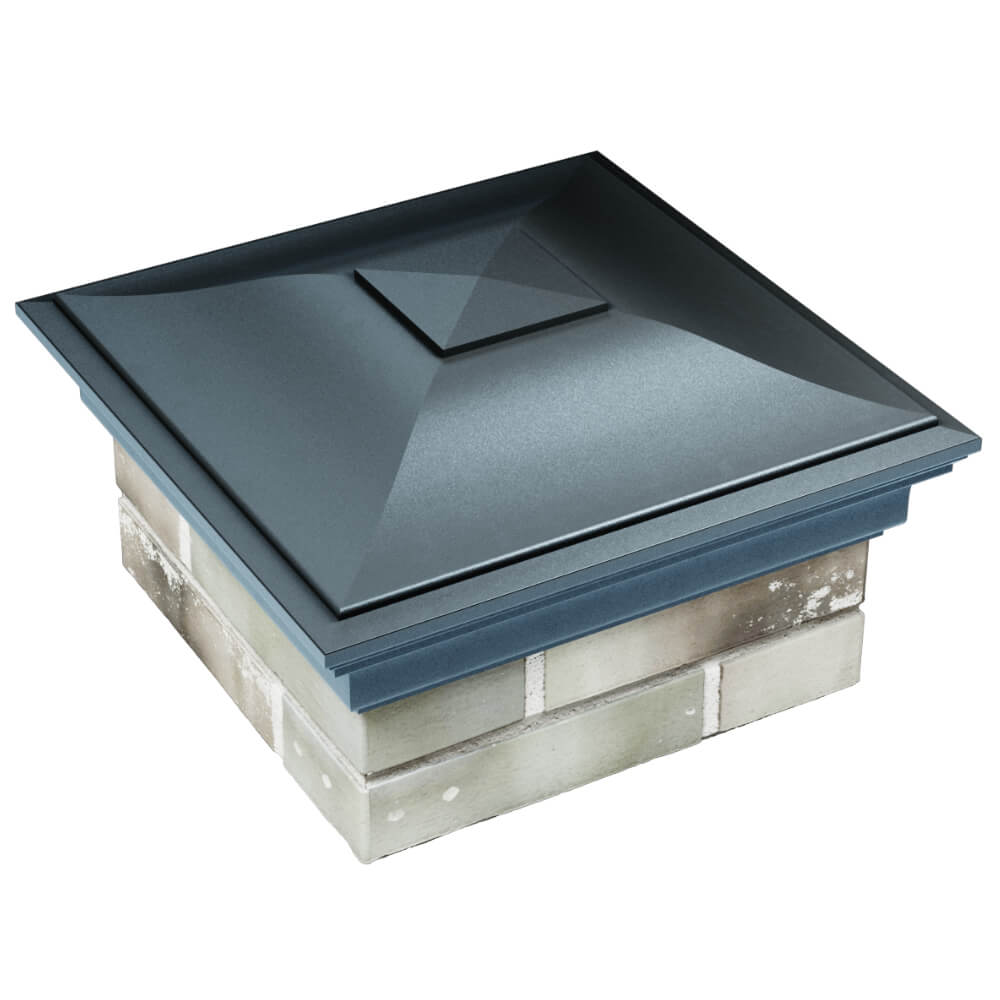 Колпак Zking Монблан Серый на столб 1.5х1.5 кирпича (385х385мм) в Великих Луках фото