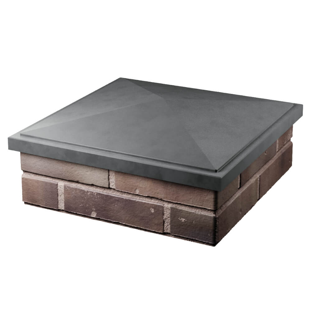 Колпак Zking БонаМоно Серый на столб 2х2 кирпича (515х515, 530х530мм) в Великих Луках фото