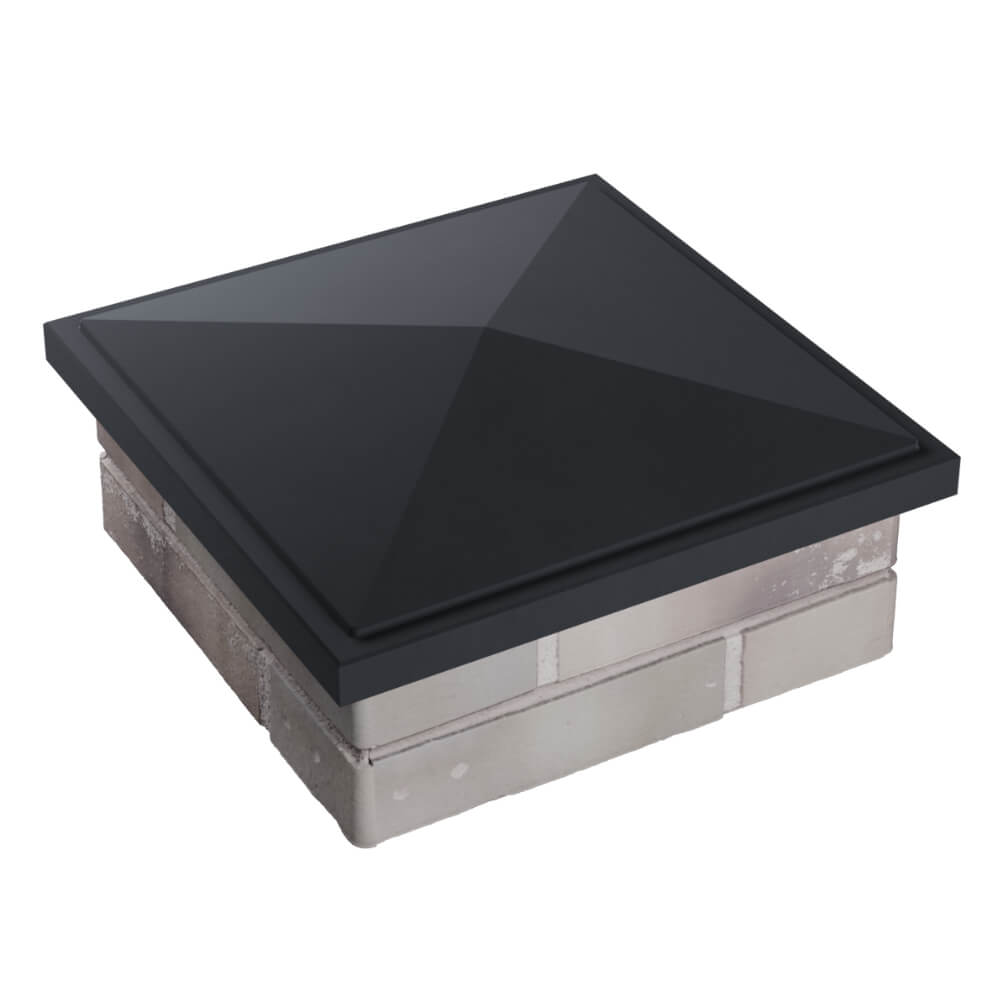 Колпак Zking БонаМоно Серый на столб 1.5х1.5 кирпича (385х385, 400х400мм) в Великих Луках фото