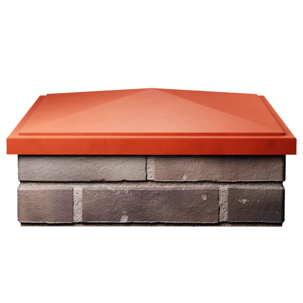 Колпак Zking БонаМоно Красный на столб 2х2 кирпича (515х515, 530х530мм) Великие Луки фото