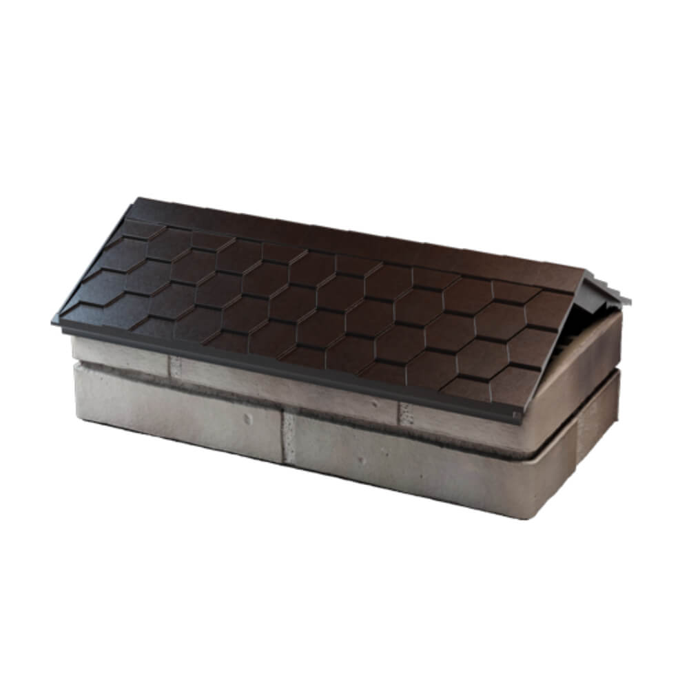 Парапет Zking Эверест Коричневый с посадкой на 1 кирпич (200/225/255мм) в Великих Луках фото