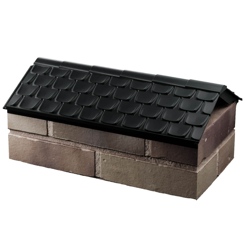 Парапет Zking Эльбрус Черный с посадкой на 1 кирпич (255мм) в Великих Луках фото