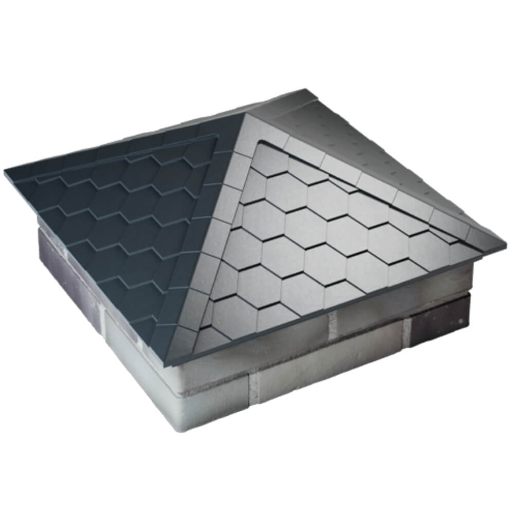 Колпак Zking Эверест Серый на столб 2х2 кирпича (535х535мм) Великие Луки фото