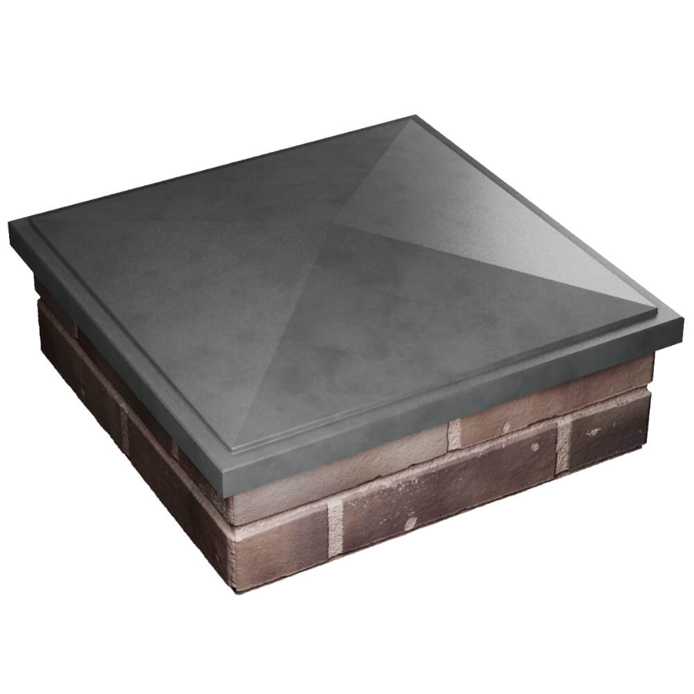 Колпак Zking БонаМоно Серый на столб 2х2 кирпича (515х515, 530х530мм) в Великих Луках фото