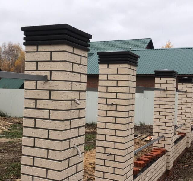 Колпак Zking Бона ХайТек Коричневый на столб 1.5х1.5 кирпича (385х385мм) в Великих Луках фото