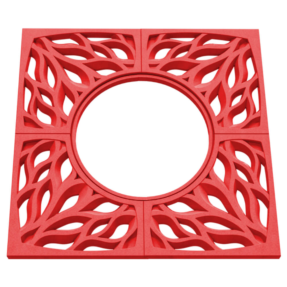 Приствольная решетка для дерева ZKING CRUST 1.2х1.2м Красная в Великих Луках фото