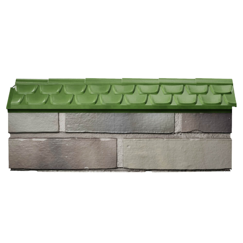 Парапет Zking Эльбрус Зеленый с посадкой на 0.5 кирпича (130мм) в Великих Луках фото
