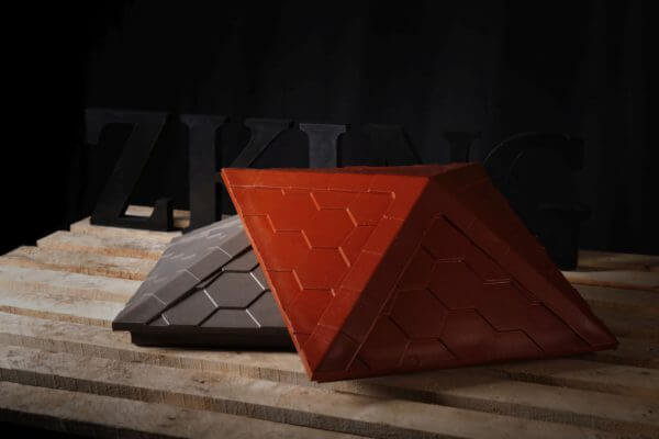 Колпак Zking Эверест Красный на столб 1.5х1.5 кирпича (390х390мм) в Великих Луках фото