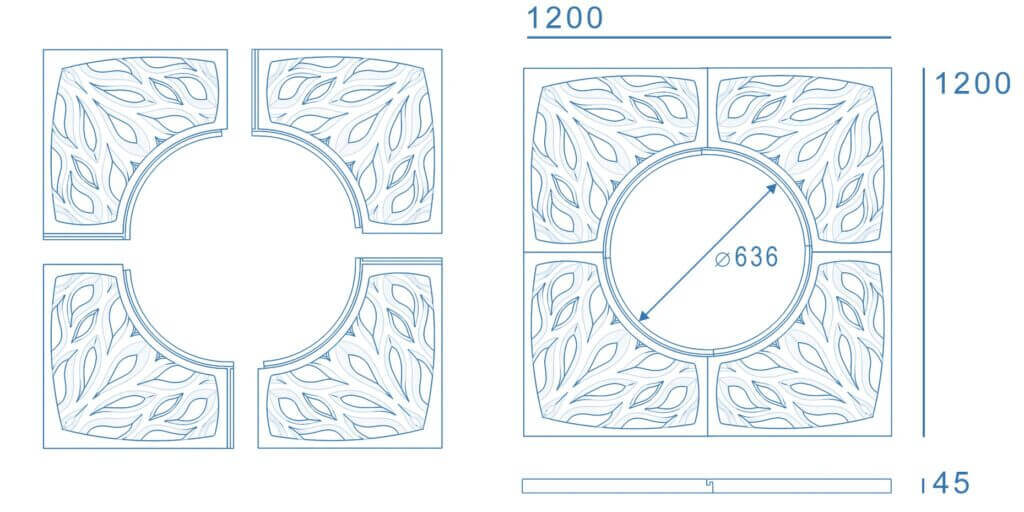Приствольная решетка для дерева ZKING CRUST 1.2х1.2м Черная в Великих Луках фото
