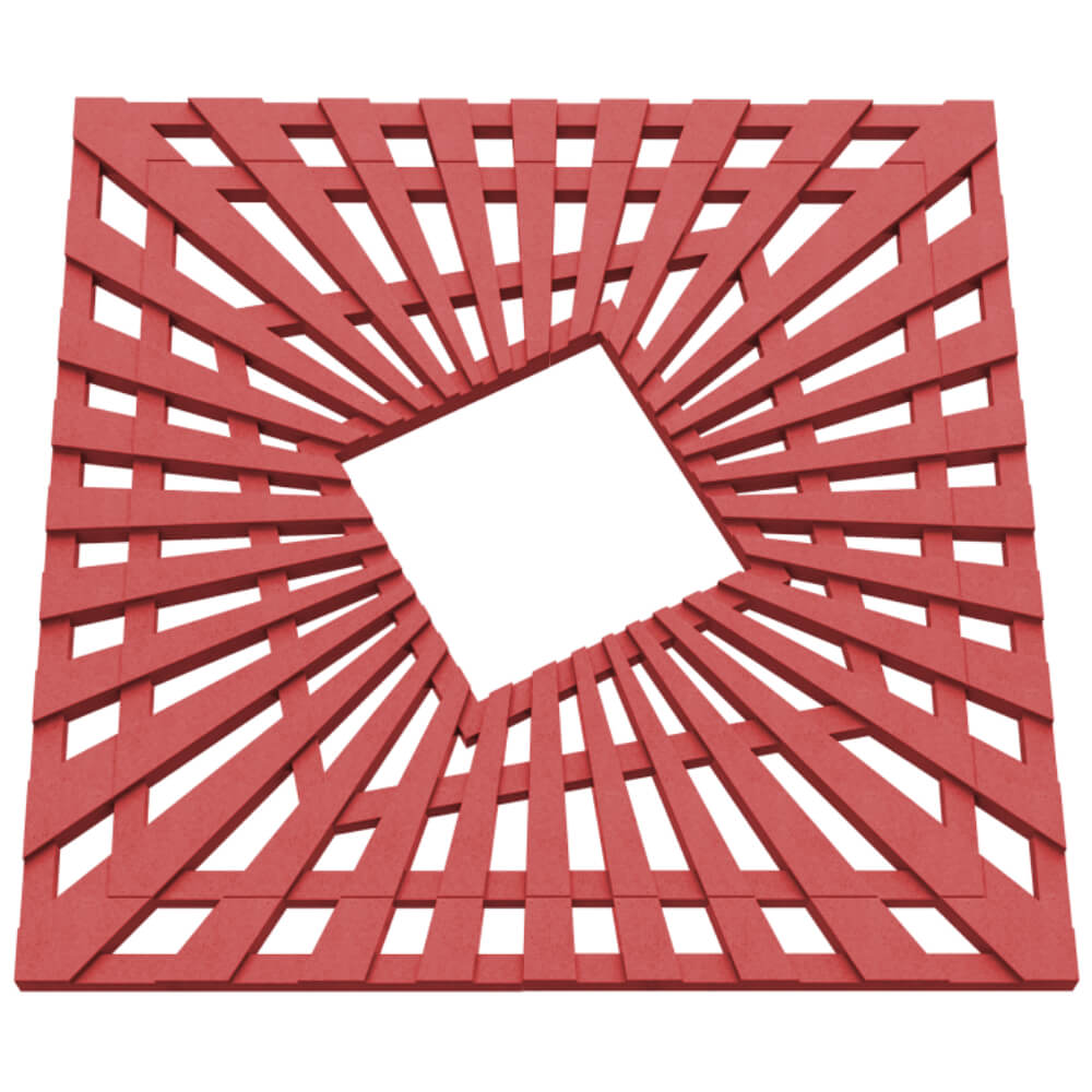 Приствольная решетка для дерева ZKING ATMOSPHERE 1.2х1.2м Красная в Великих Луках фото