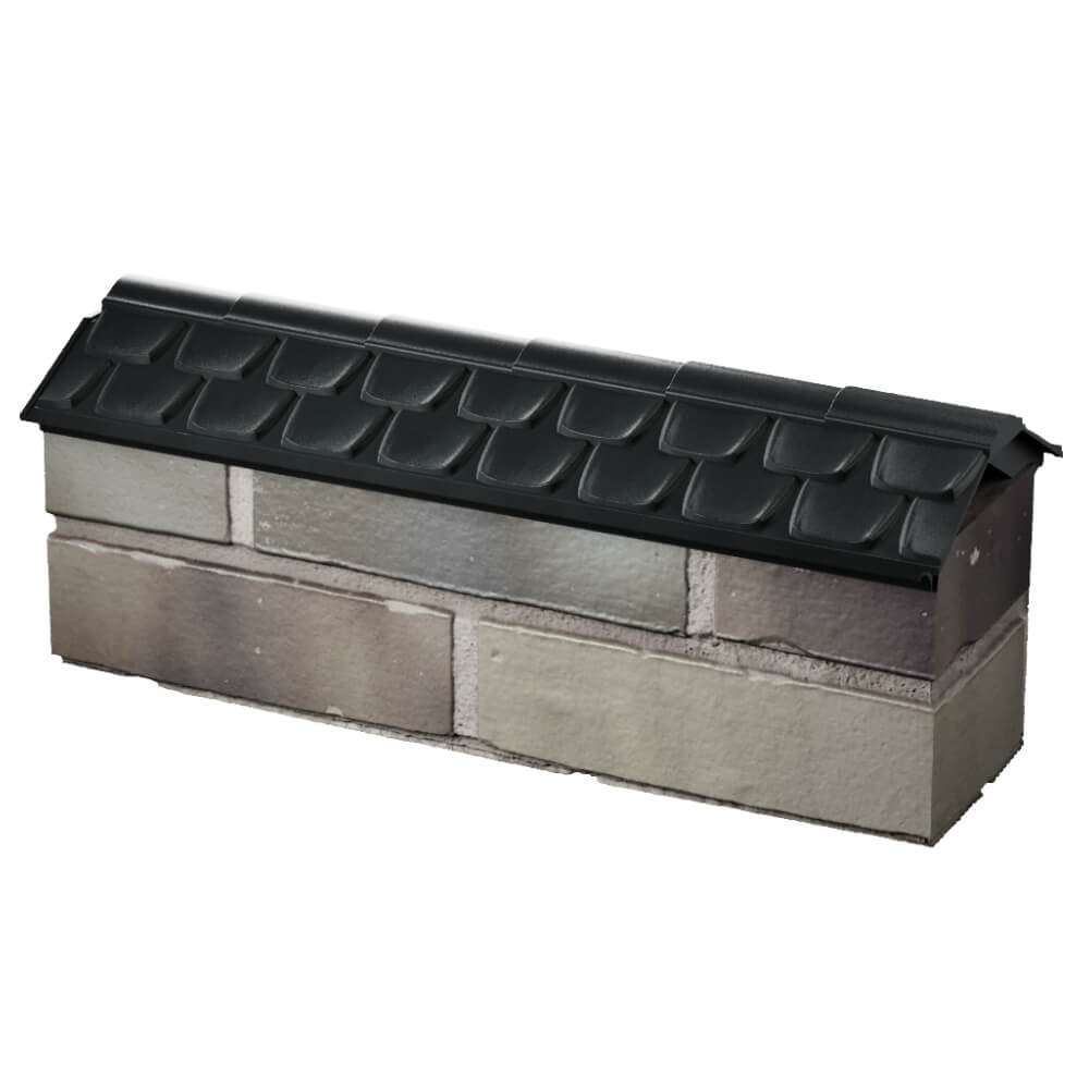 Парапет Zking Эльбрус Черный с посадкой на 0.5 кирпича (130мм) в Великих Луках фото