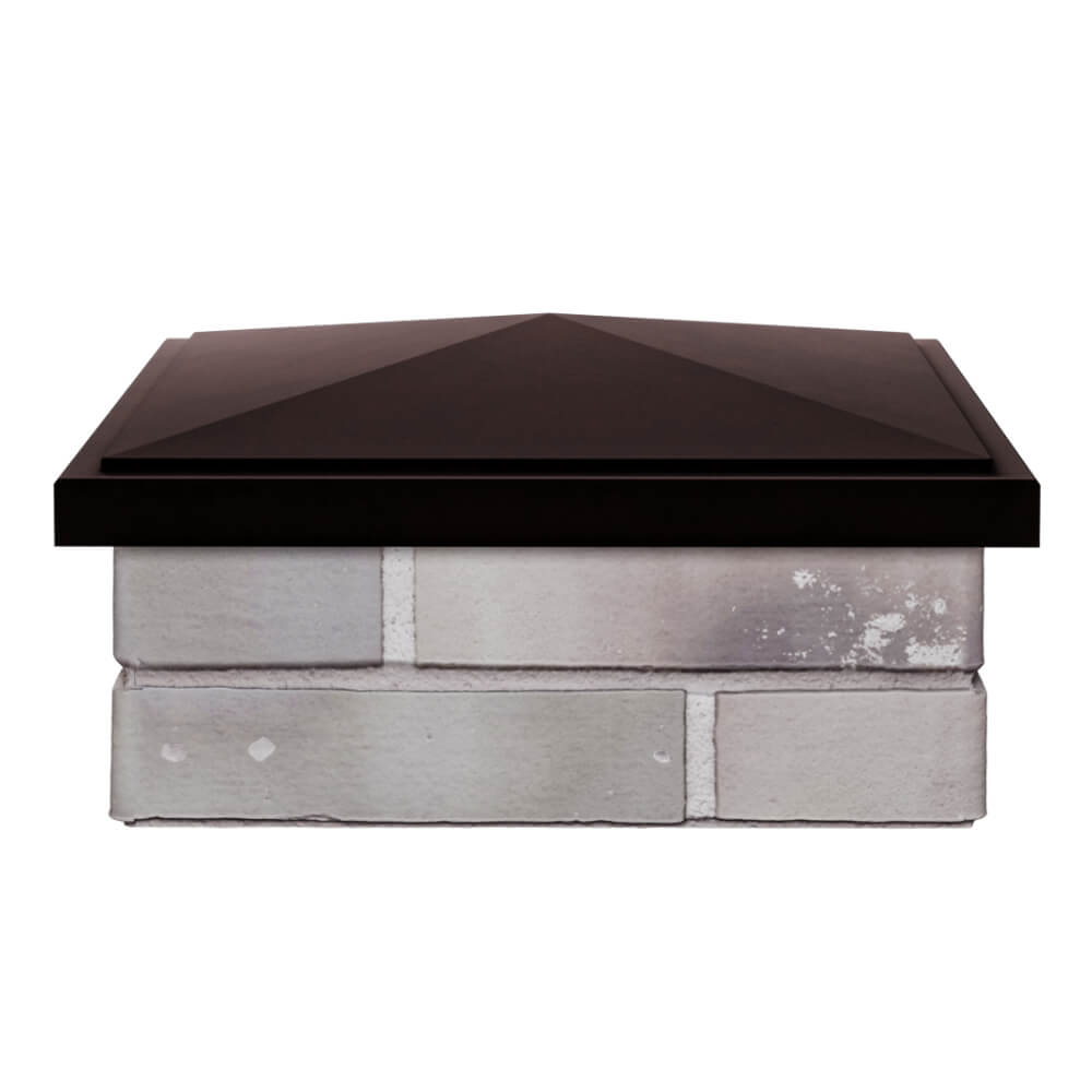 Колпак Zking БонаМоно Коричневый на столб 1.5х1.5 кирпича (385х385, 400х400мм) Великие Луки фото