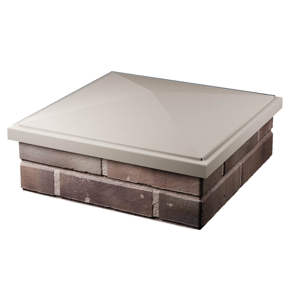 Колпак Zking БонаМоно Бежевый на столб 2х2 кирпича (515х515, 530х530мм) в Великих Луках фото