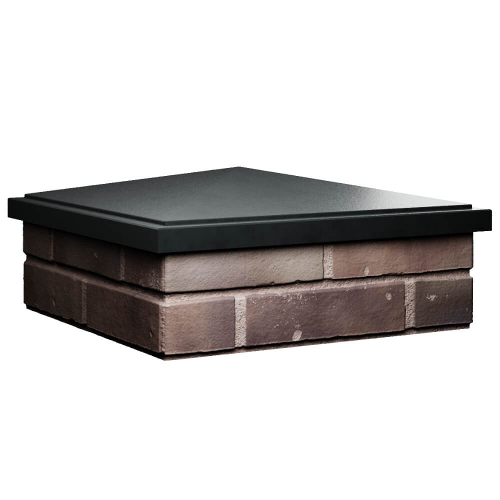 Колпак Zking БонаМоно Черный на столб 2х2 кирпича (515х515, 530х530мм) в Великих Луках фото