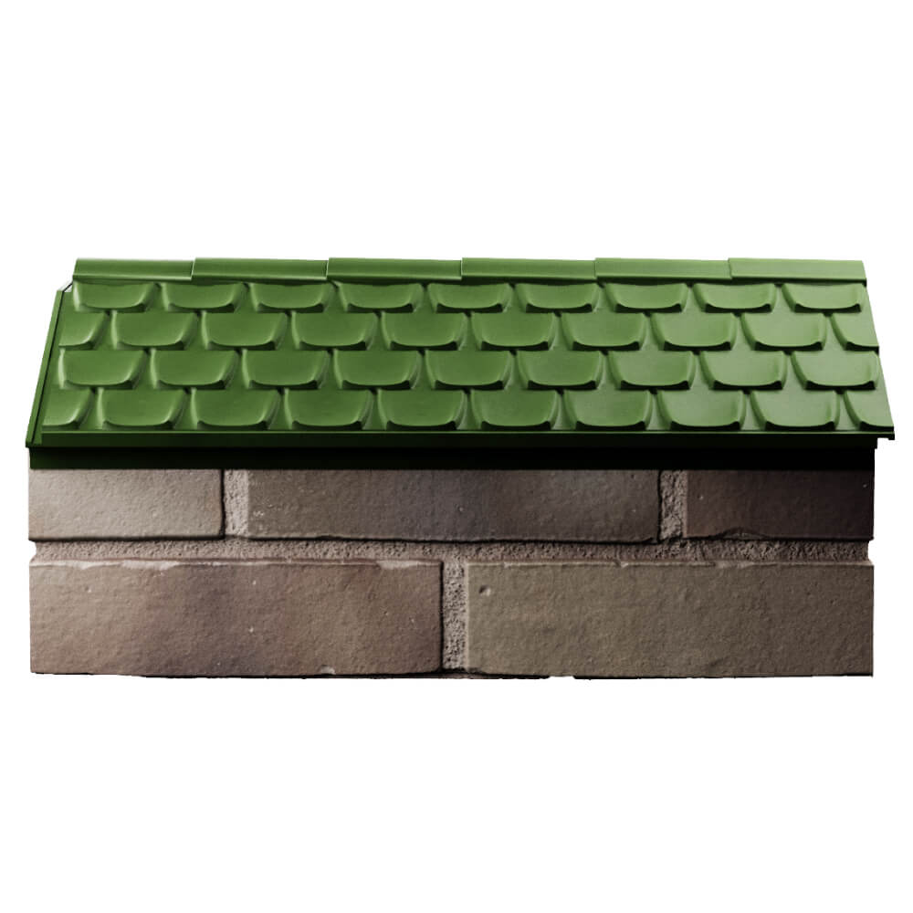 Парапет Zking Эльбрус Зеленый с посадкой на 1 кирпич (255мм) в Великих Луках фото