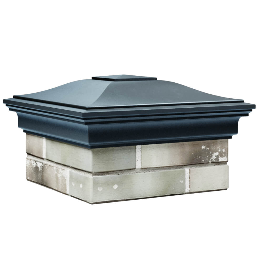 Колпак Zking Монблан Серый на столб 1.5х1.5 кирпича (385х385мм) в Великих Луках фото