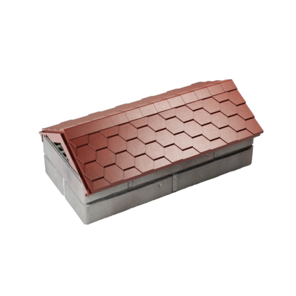 Парапет Zking Эверест Красный с посадкой на 1 кирпич (200/225/255мм) в Великих Луках фото