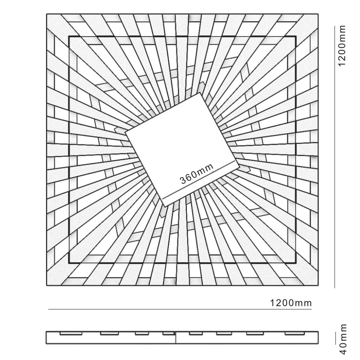 Приствольная решетка для дерева ZKING ATMOSPHERE 1.2х1.2м Черная в Великих Луках фото