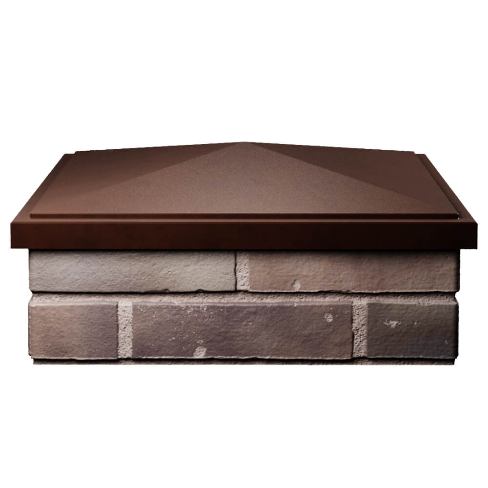 Колпак Zking БонаМоно Коричневый на столб 2х2 кирпича (515х515, 530х530мм) Великие Луки фото