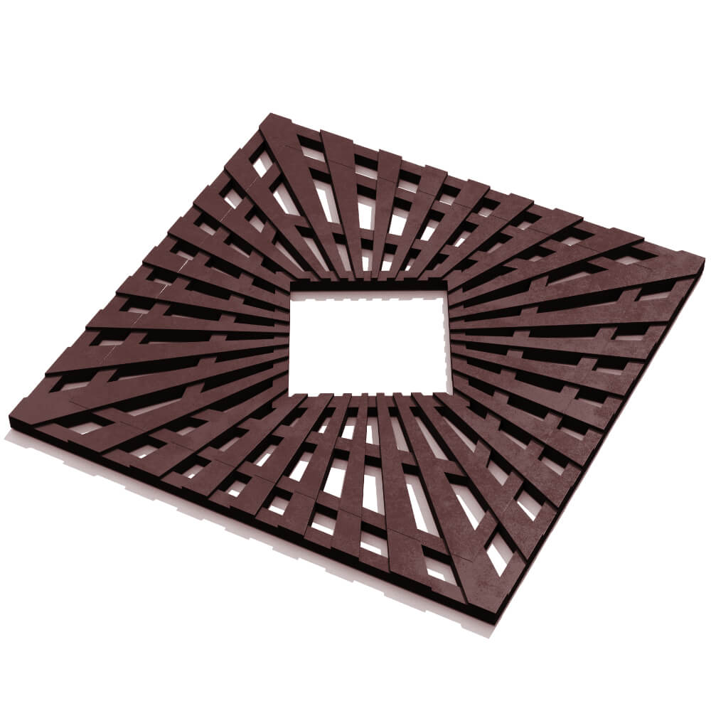 Приствольная решетка для дерева ZKING ATMOSPHERE 1.2х1.2м Коричневая в Великих Луках фото