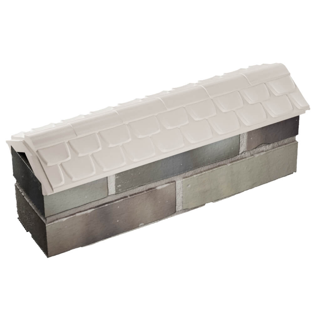 Парапет Zking Эльбрус Бежевый с посадкой на 0.5 кирпича (130мм) в Великих Луках фото