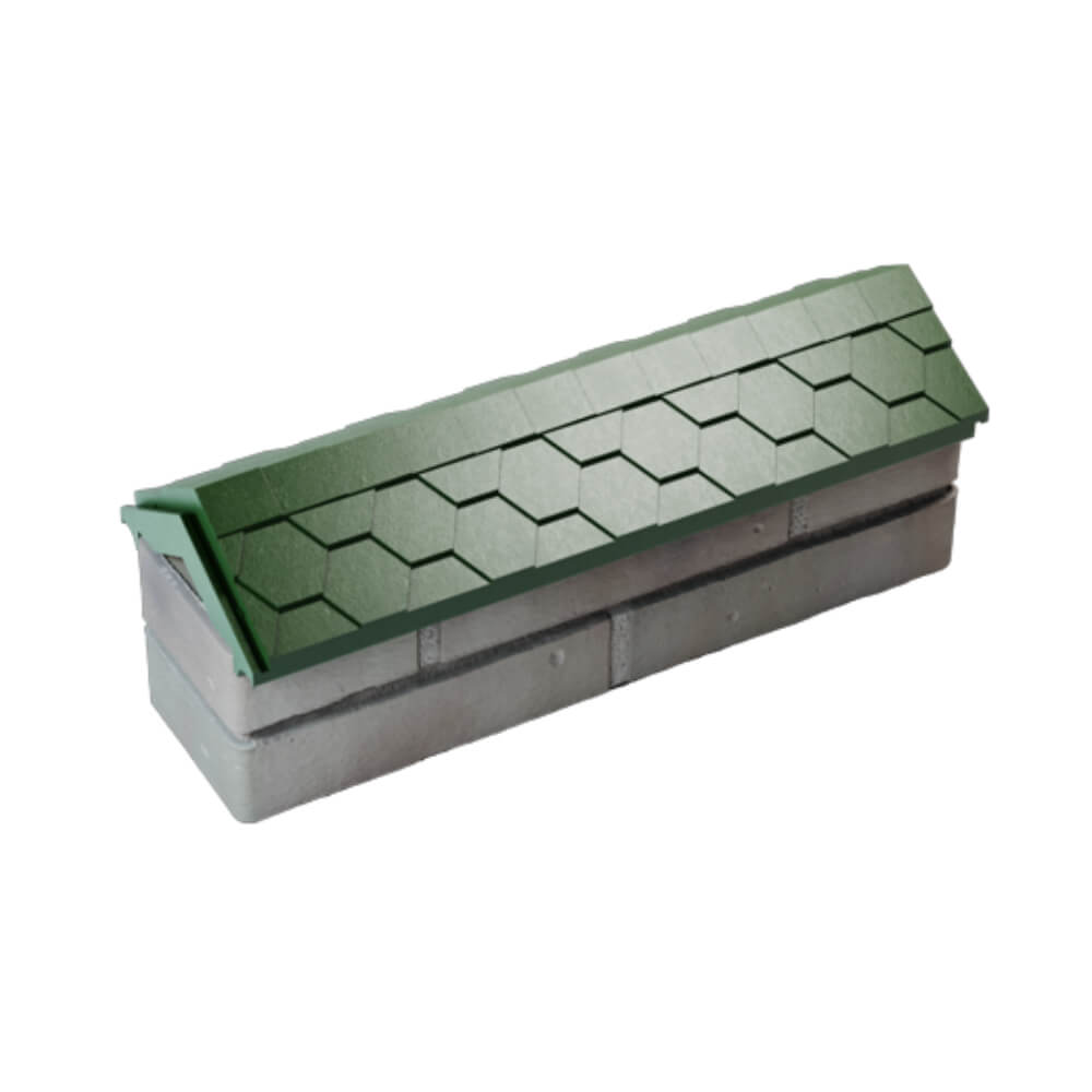 Парапет Zking Эверест Зеленый с посадкой на 0.5 кирпича (130мм) в Великих Луках фото