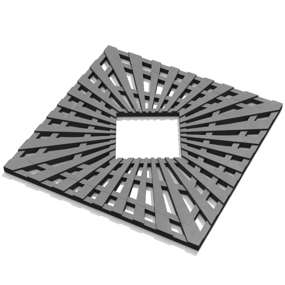 Приствольная решетка для дерева ZKING ATMOSPHERE 1.2х1.2м Серая в Великих Луках фото