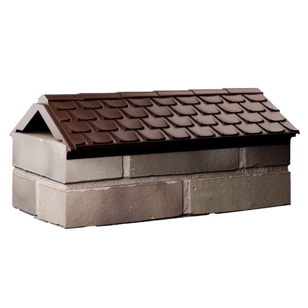 Парапет Zking Эльбрус Коричневый с посадкой на 1 кирпич (255мм) Великие Луки фото