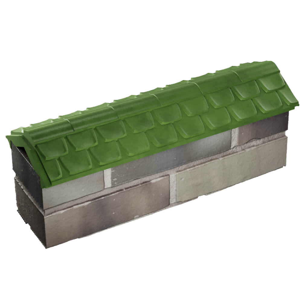 Парапет Zking Эльбрус Зеленый с посадкой на 0.5 кирпича (130мм) в Великих Луках фото